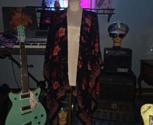 Anna & Ava Black and Red Floral Cape